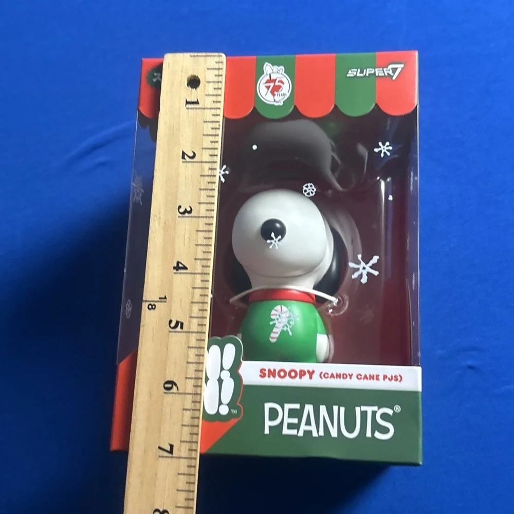 Super 7 Fun Fun Peanuts Snoopy Candy Cane Pj's New Sealed